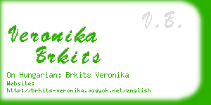 veronika brkits business card